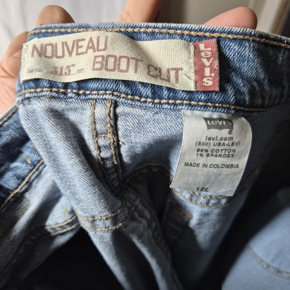 Vintage Levi's 515 Nouveau Bootcut Womens Dark Wash Jeans Size 12 Large - Picture 16 of 16
